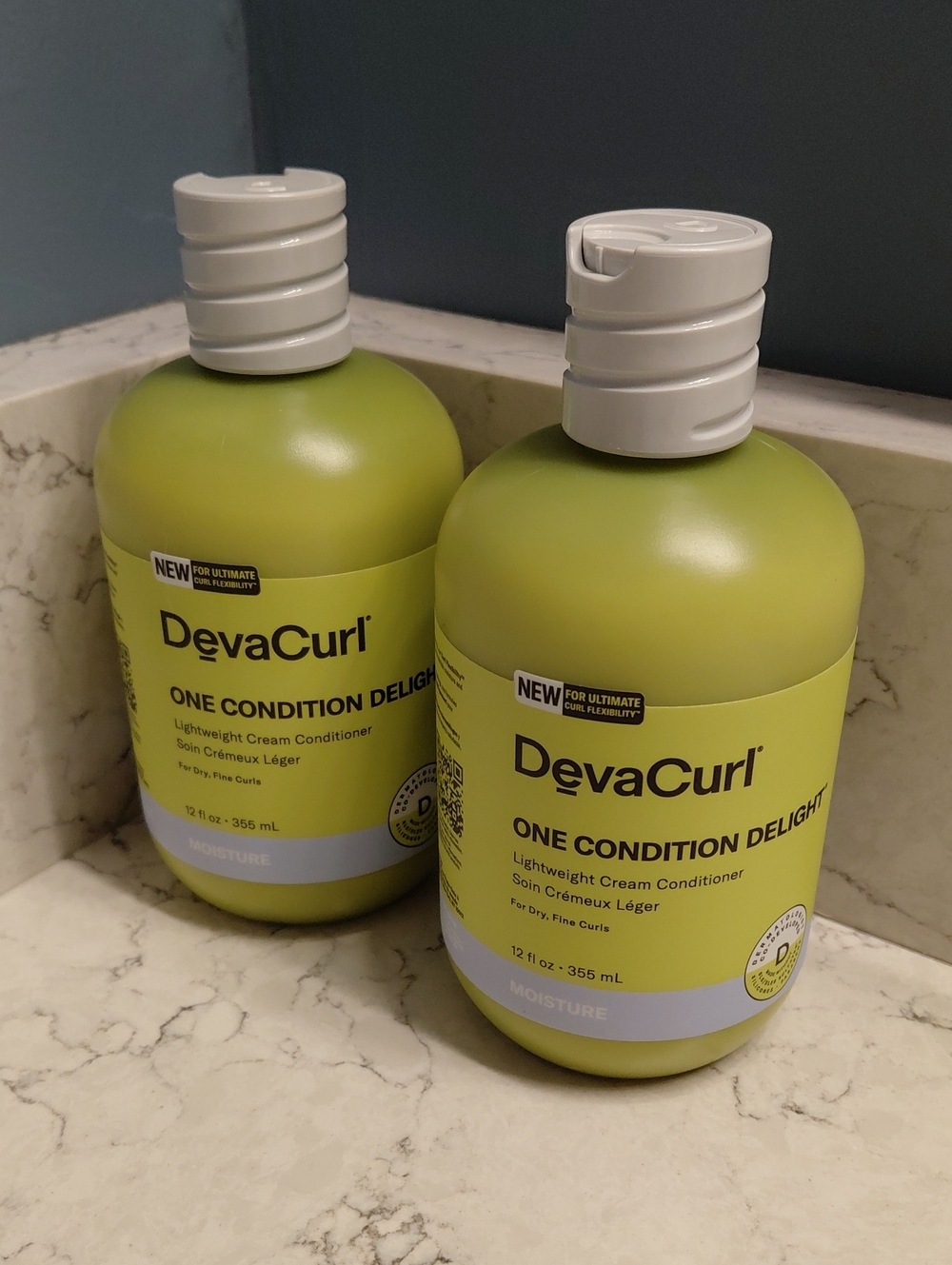 NEW 2 DevaCurl One Condition Delight Lightweight Cream Conditioner 12 Fl OZ Each